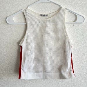 Forever 21 Fish Net cropped tank top Medium